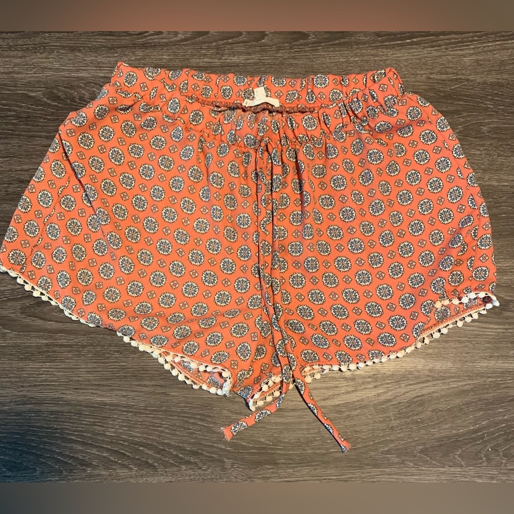 About A Girl Flowy Pom Pom Shorts